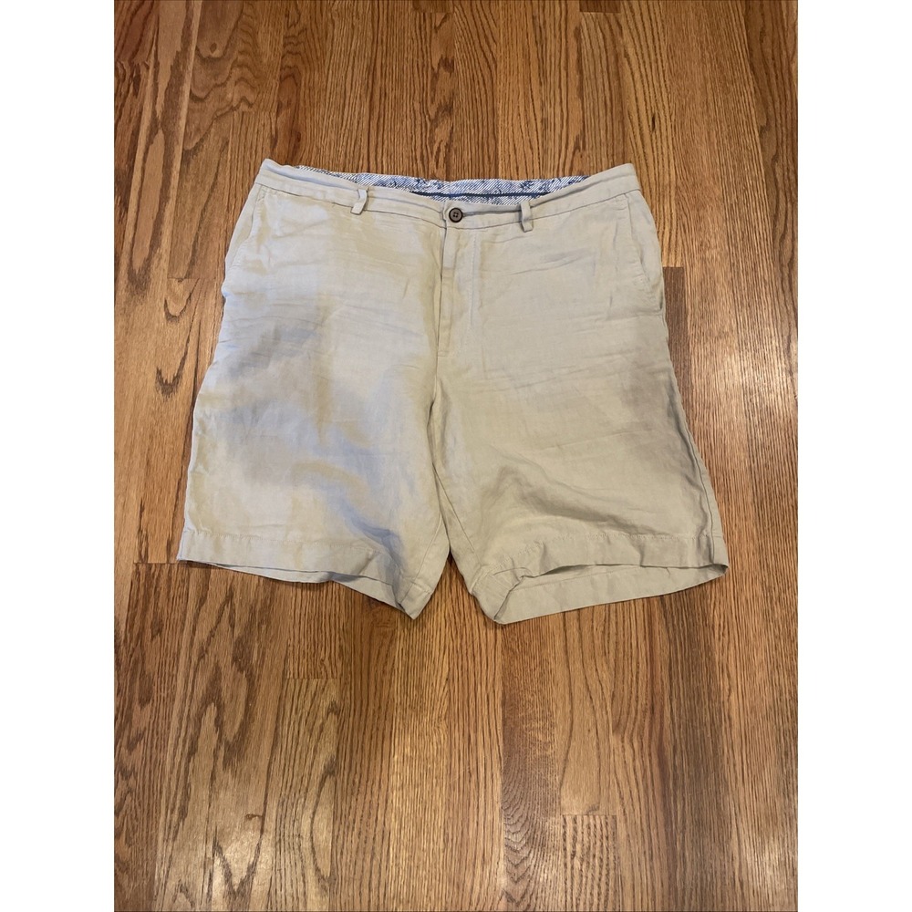 Tommy Bahama Men's Chino Shorts Silk Linen Blend Size‎ 38 Beach Preppy Classic